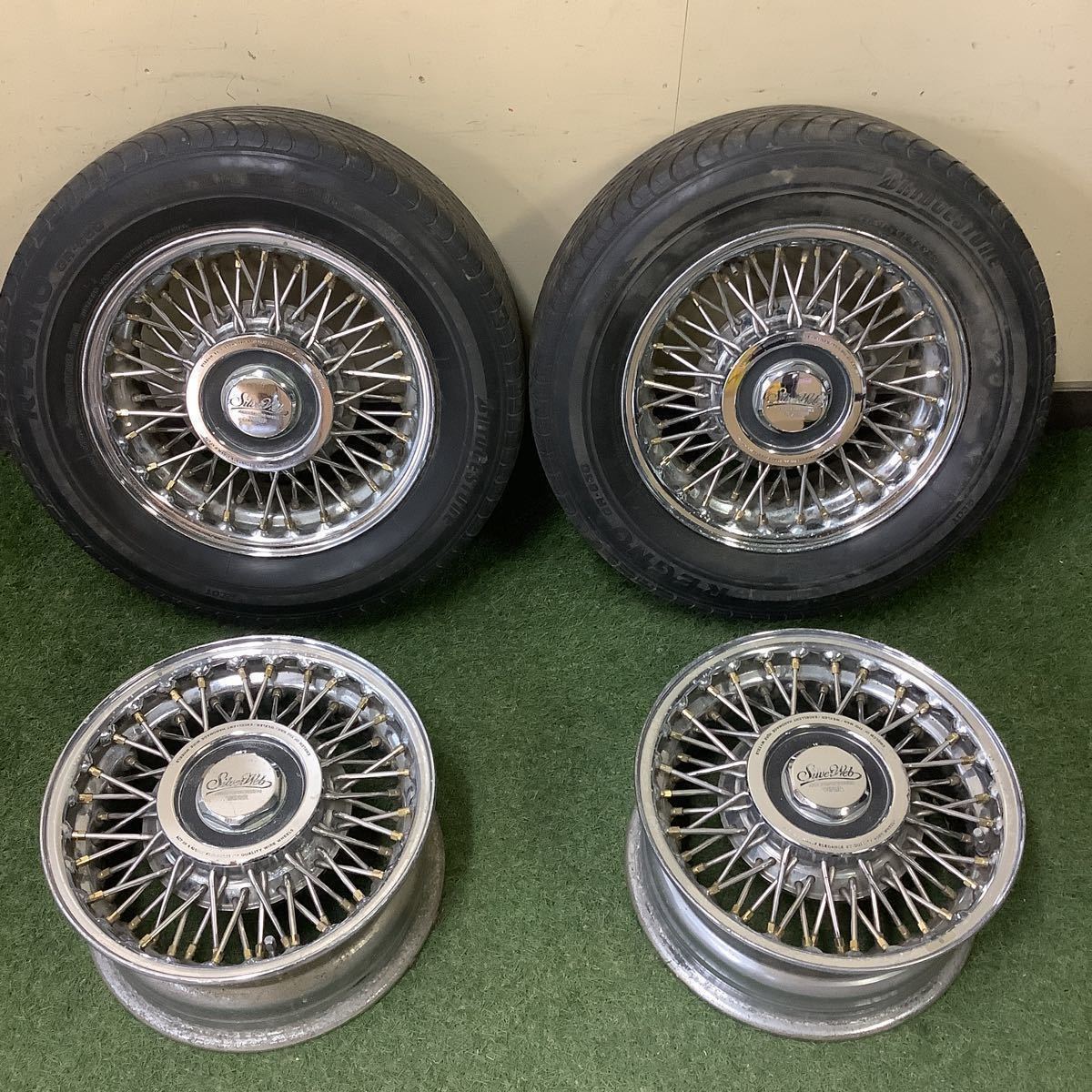 WEXLER Silver Web ワイヤーホイール4本セット 6.5J PCD114.3 WEXLER Silver Web ワイヤーホイール4本セット 6.5J PCD114.3