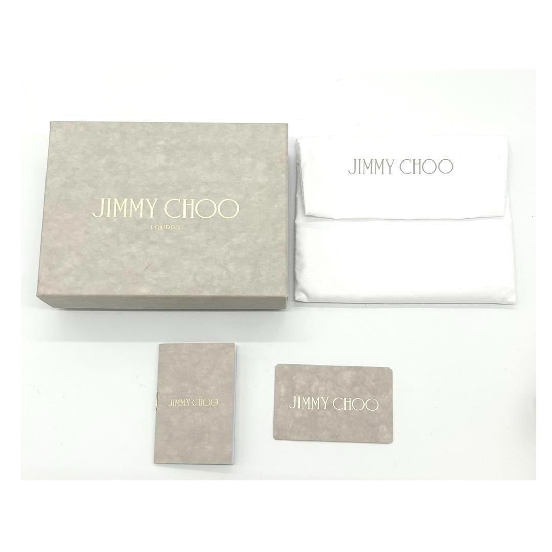 JIMMY CHOO ジミーチュウ ANISE アニス 二つ折り 財布 スター 星 シルバー 銀 レッド 赤 小銭入れ スタッズ 上品 財布 コンパクト 専用箱