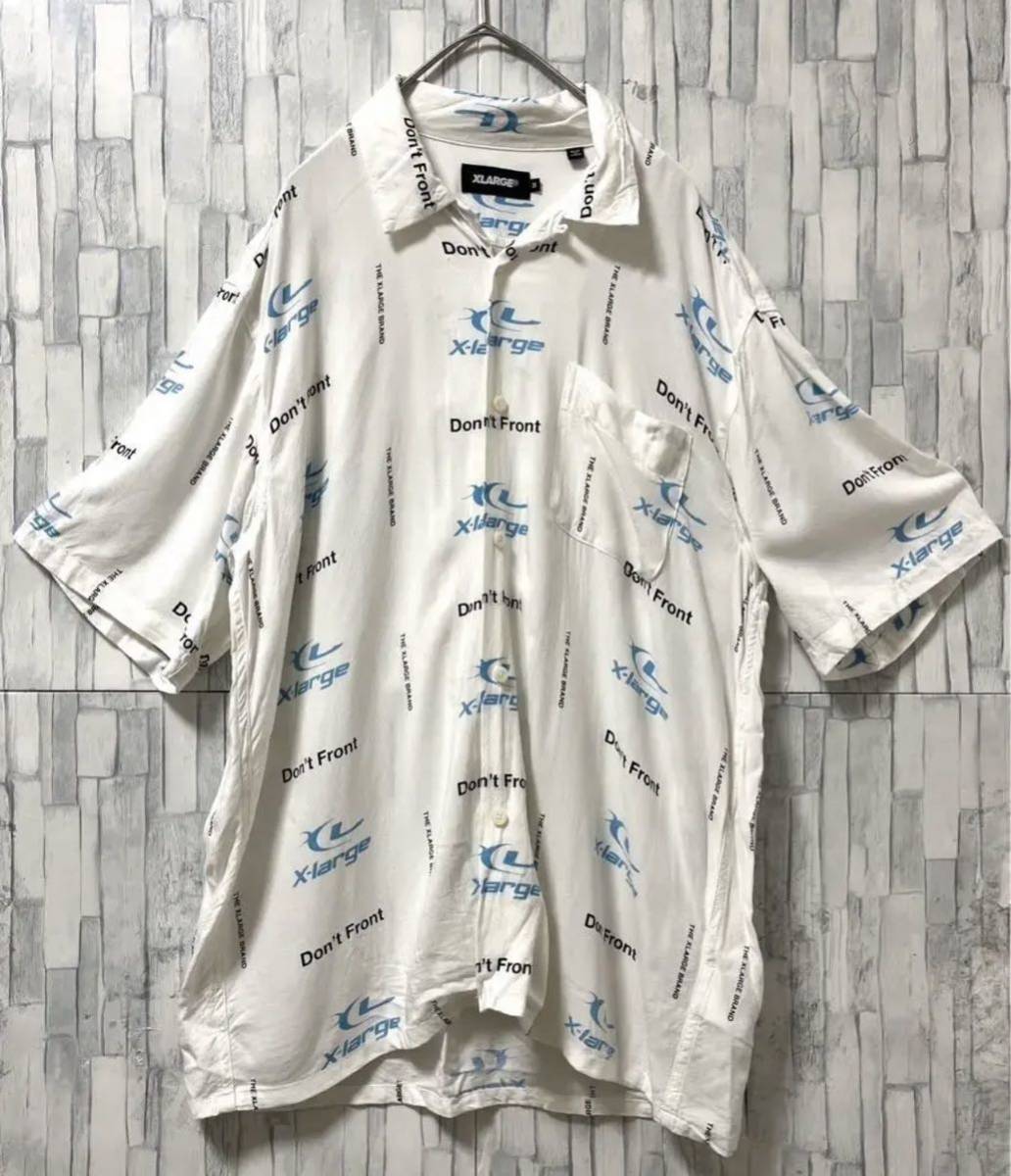X-LARGE XLARGE エクストララージ 半袖 柄シャツ オープンカラーシャツ