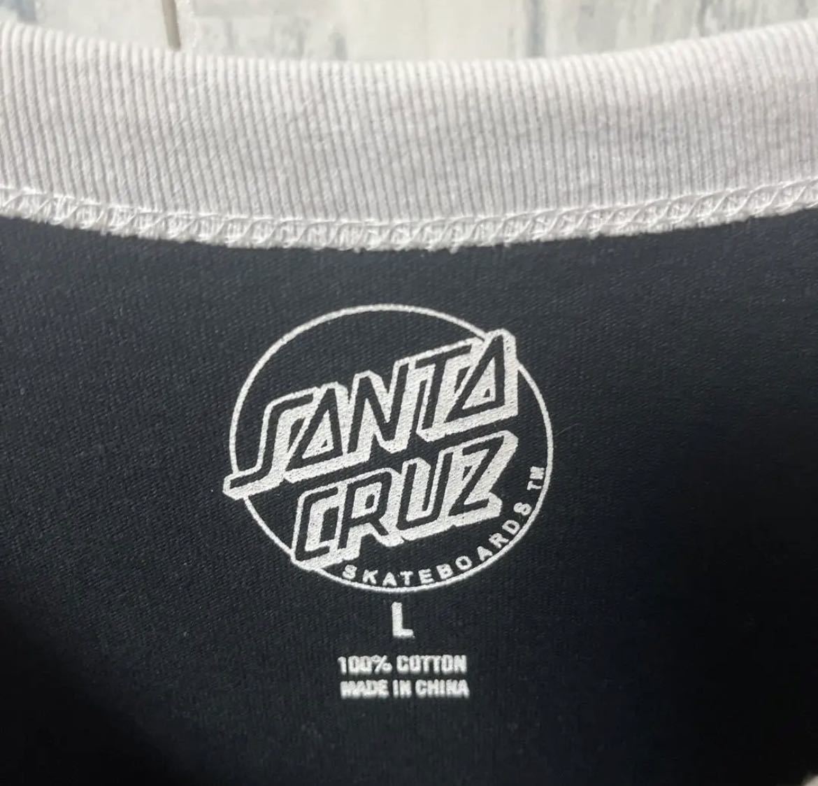 SANTA CRUZ サンタクルーズ 半袖 ラグランTシャツ 五分丈 五分袖