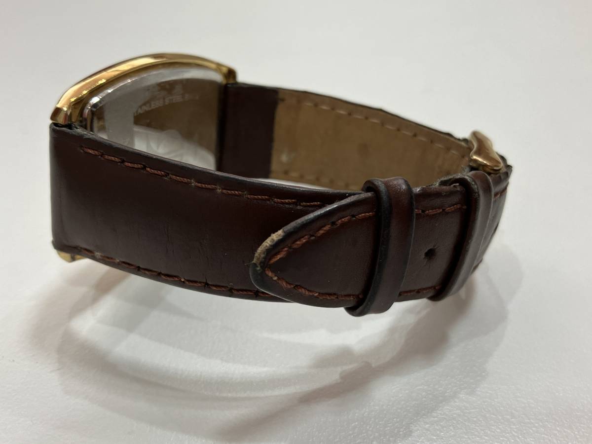【1129】腕時計「TITAN アナログ腕時計 1958YAA」３０M防水 シックなデザイン 革ベルトの画像6