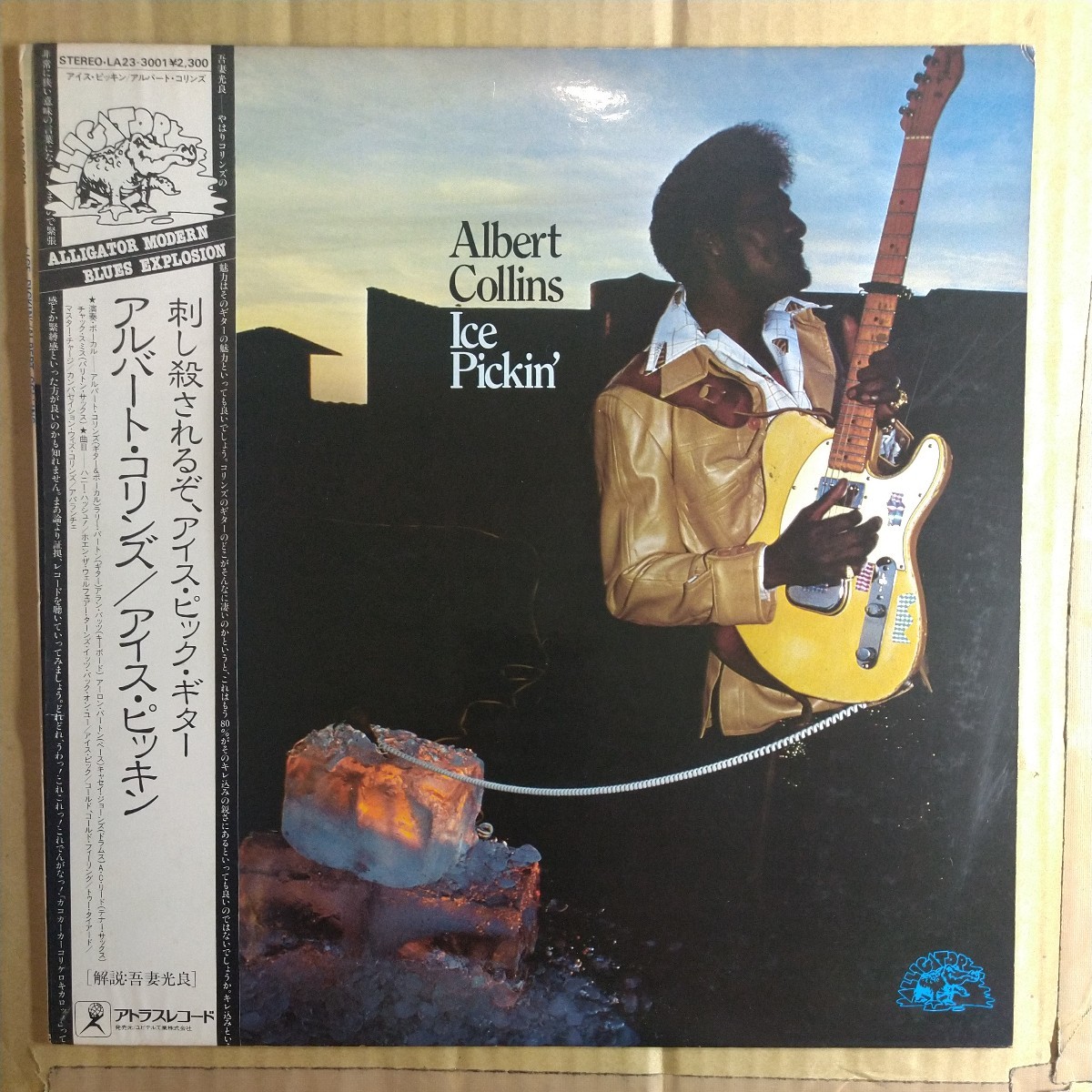アルバート・コリンズ「Ice Pickin'」邦LP 1980年 絶版アトラスレコード盤★★texas blues名盤albert collins_画像1