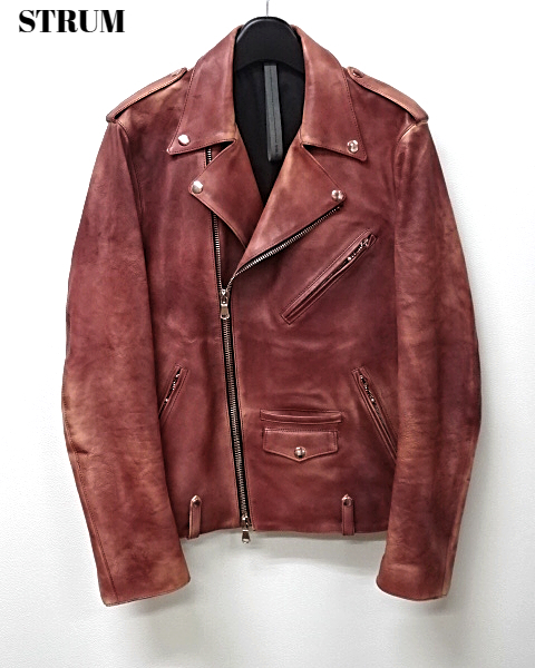 格安 カーフスキン フルタンニン鞣し ¥214,500【STRUM M Burning