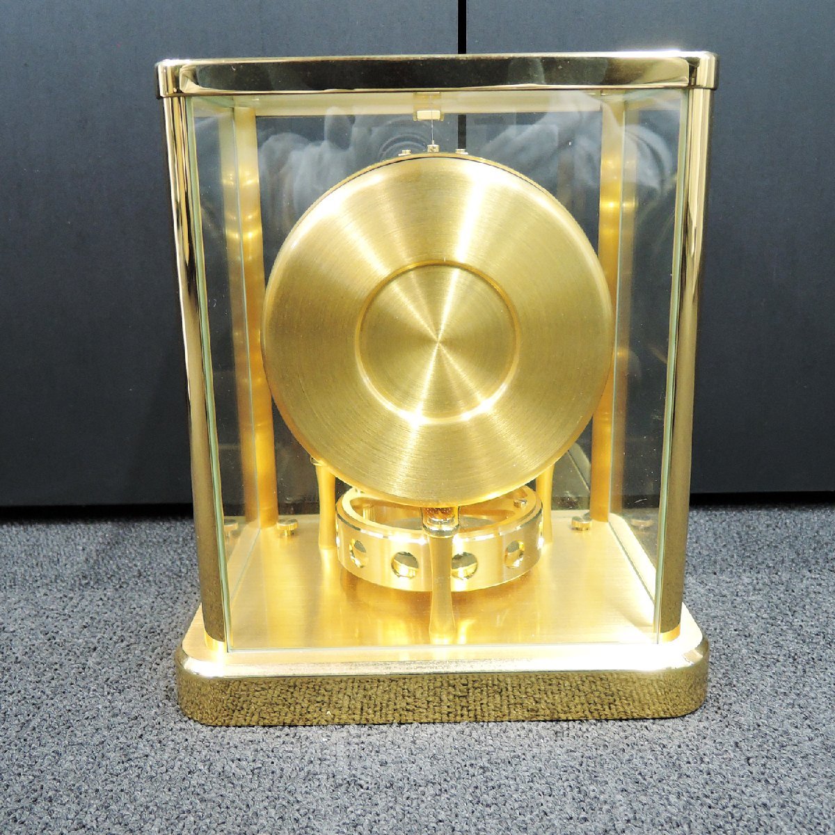 希少 ジャガールクルト JAEGER LE COULTRE アトモス 空気時計 白文字盤 CAL.540 置時計 精度保証なし CR000716