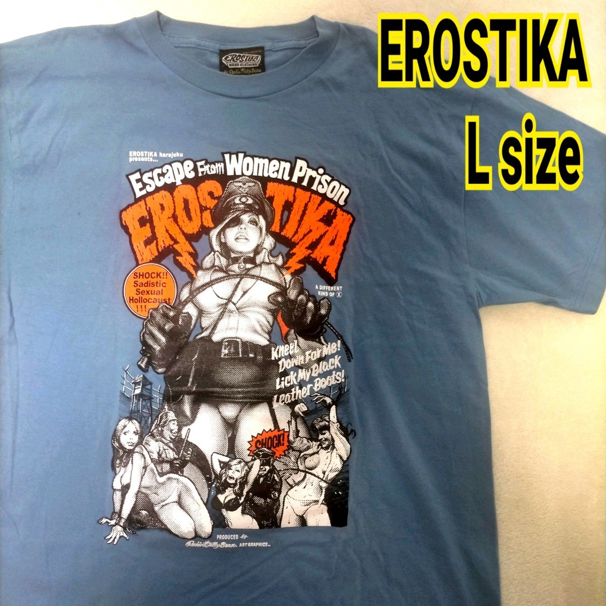 新作モデル レア 希少 エロスティカ PRISON女子刑務所からの脱出 Bean Jelly Rockin' EROSTIKA セクシーsexy Lサイズ Tシャツ ロッキンジェリービーン イラスト、キャラクター 新作モデル レア 希少 エロスティカ PRISON女子刑務所からの脱出 Bean Jelly Rockin' EROSTIKA セクシーsexy Lサイズ Tシャツ ロッキンジェリービーン イラスト、キャラクター