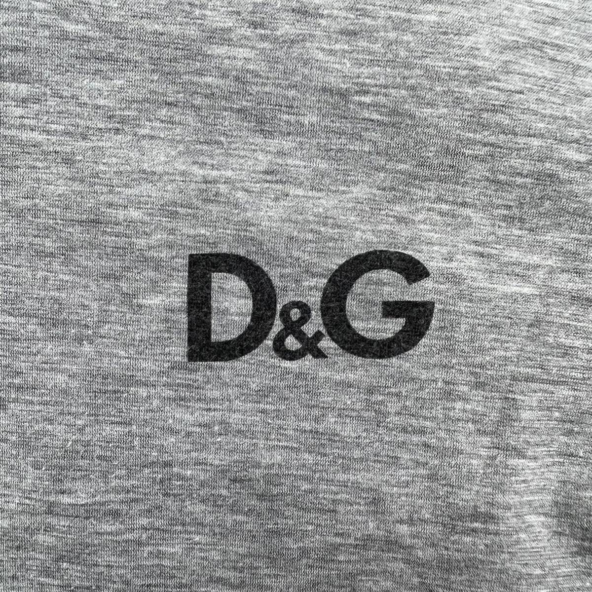 D&G ☆ シンプル胸ロゴ◎ リバーシブル Tシャツ ネイビー × グレー 春夏 人気 アメカジ モード カジュアル ドルチェ&ガッバーナ ■S2046の画像7