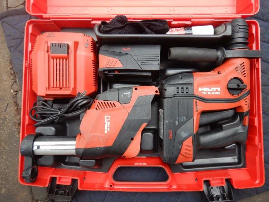 最大15%OFFクーポン 即決税0円中古保証付HILTI36V充電集塵ハンマドリル