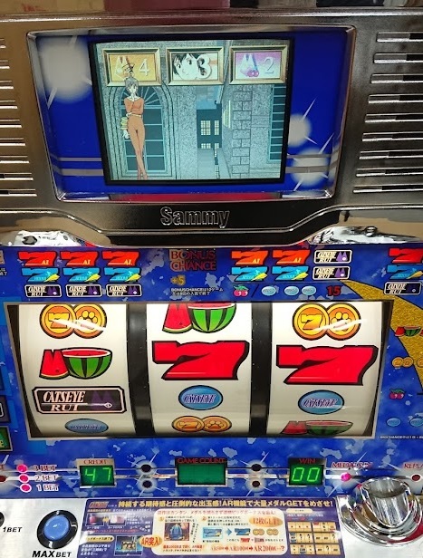 パチスロ 実機 サミー 4号機 キャッツアイ レトロ 当時物 スロット
