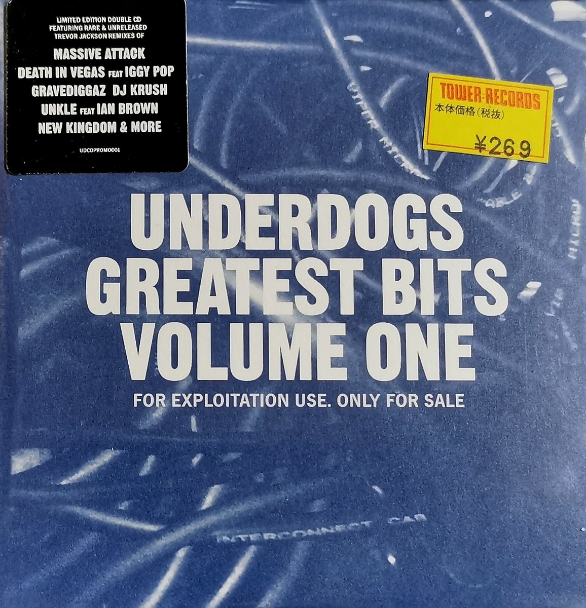 【THE UNDERDOG/UNDERDOGS GREATEST BITS Vol.1】 MASSIVE ATTACK/DJ KRUSH/UNKLE/PESHAY等をリミックス/TREVOR JACKSON/OUTPUT/輸入盤2CD_画像1