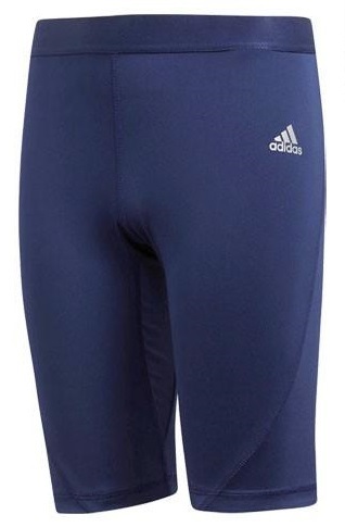 [KCM]Z-2adi-571-160* выставленный товар [ Adidas ] Junior ALPHASKIN TEAM Short трико леггинсы футбол EUV04-CW7347 темно-голубой 160