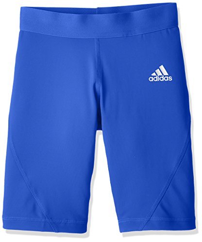 [KCM]Z-2adi-577-130* выставленный товар *[ Adidas ] Junior ALPHASKIN TEAM Short трико леггинсы футбол EUV04-CW7349 голубой 130