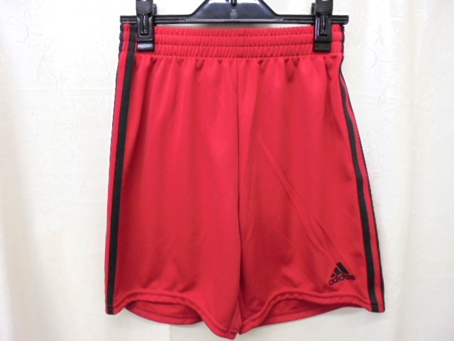 [KCM]Z-2adi-441-150* new goods *[ Adidas ] Junior s Lee stripe game shorts game pants MMQ78-BQ1119 red 150