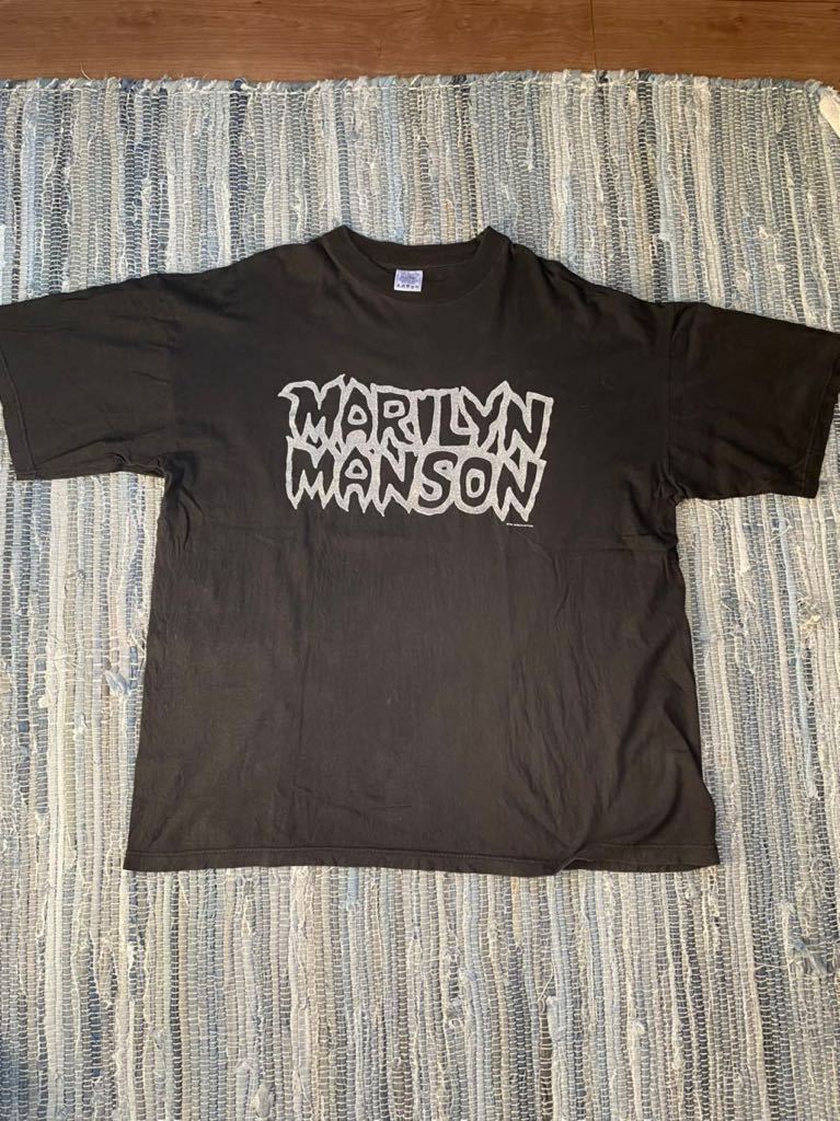 XLサイズ　marilyn manson マリリンマンソン　90s ヴィンテージ　バンドtシャツ everlasting cocksucker ビンテージ バンT XL