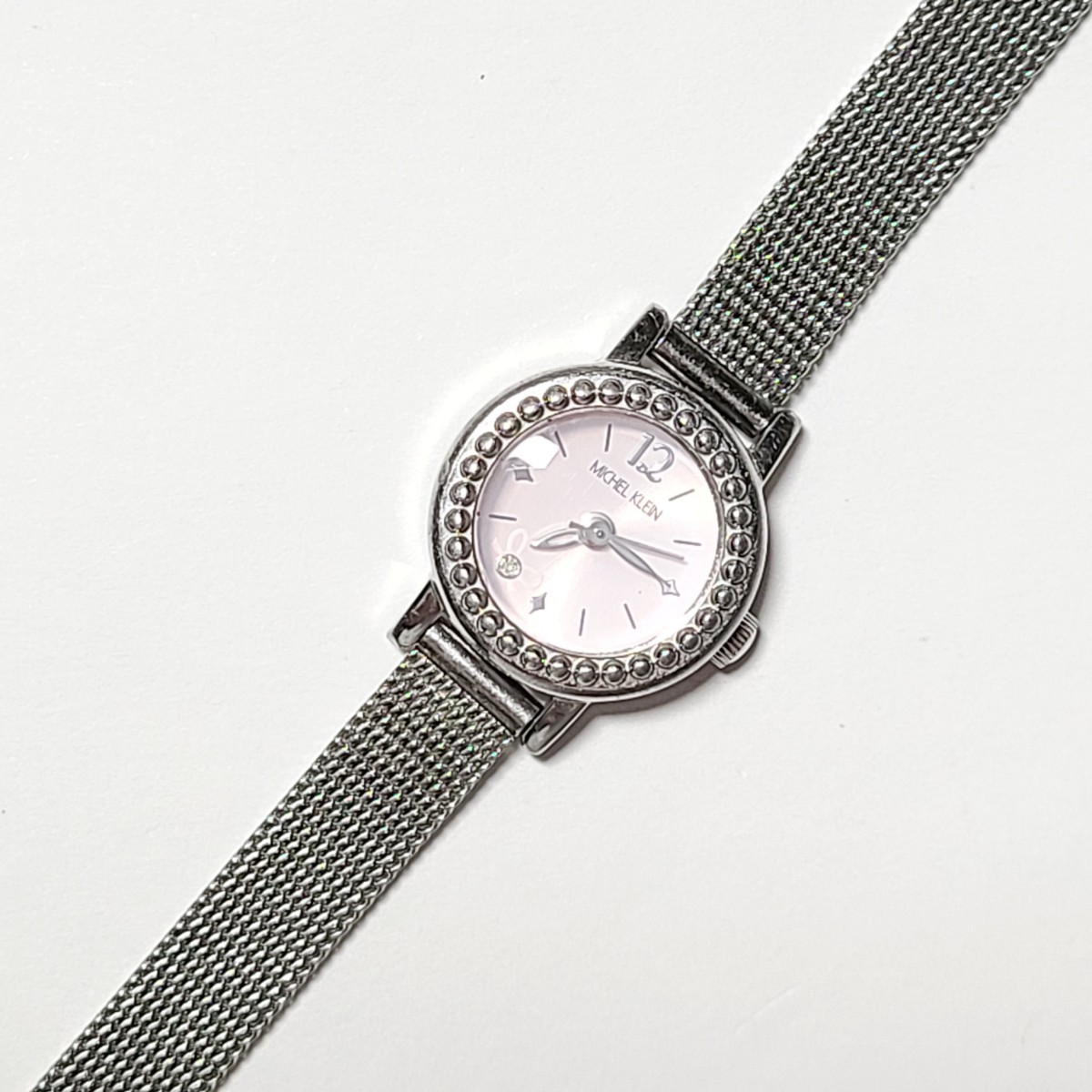MT51LL MICHEL KLEIN ミッシェルクラン 1N01-K660 腕時計 リストウォッチ シルバー ピンク レディース腕時計 _画像1