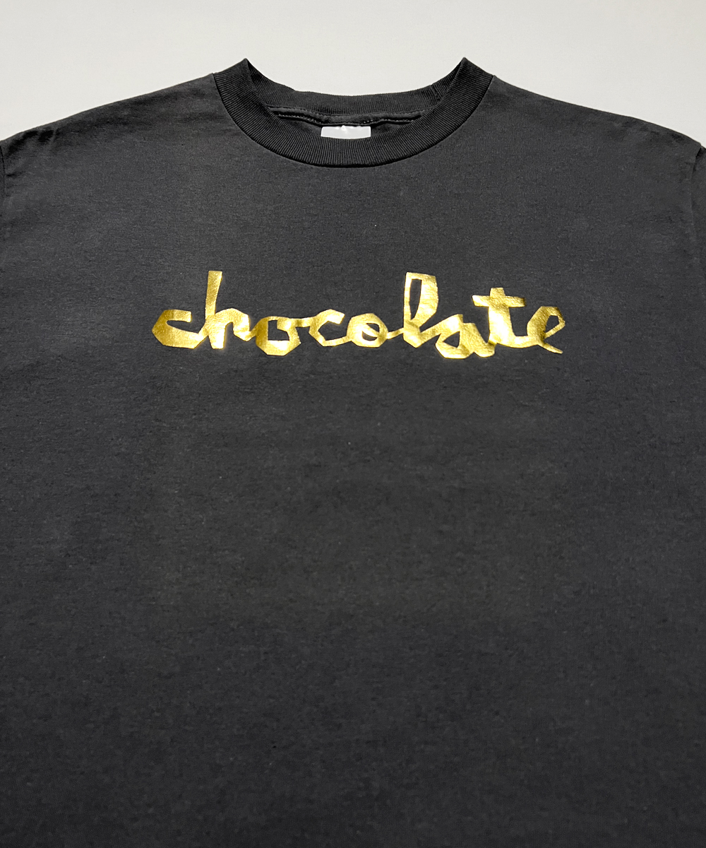 訳あり CHOCOLATE チャンクロゴ Tシャツ M チョコレート girl crailtapの画像2