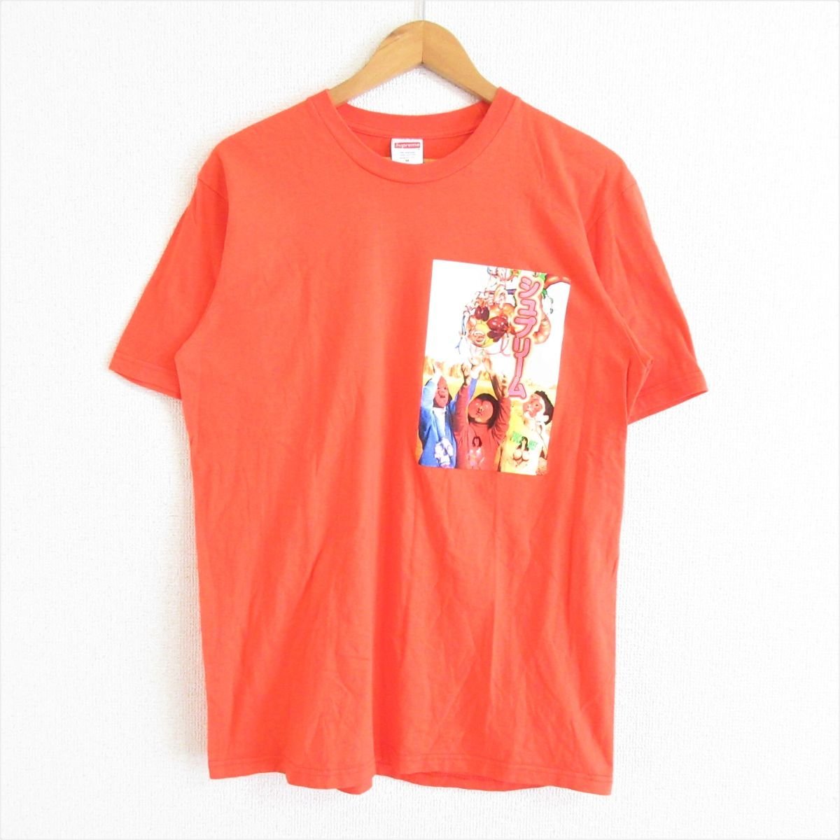 美品 19SS Supreme シュプリーム Sekintani La Norihiro Tee ロゴプリント クルーネック 半袖 Tシャツ カットソー M レッド_画像1