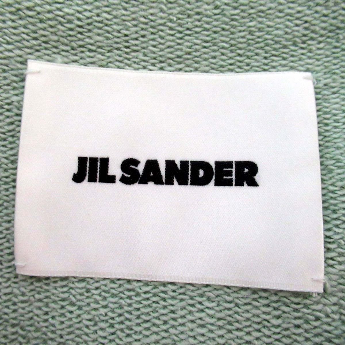 美品 22SS JIL SANDER ジルサンダー 五分袖 オーバーサイズ スウェットシャツ カットソー Tシャツ L ミントグリーン C0703_画像8
