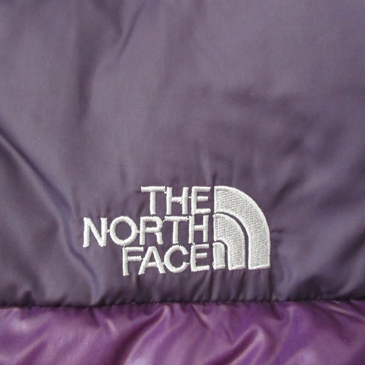 日本製】 ノースフェイス FACE NORTH THE ロゴ刺繍 パープル L ND18903
