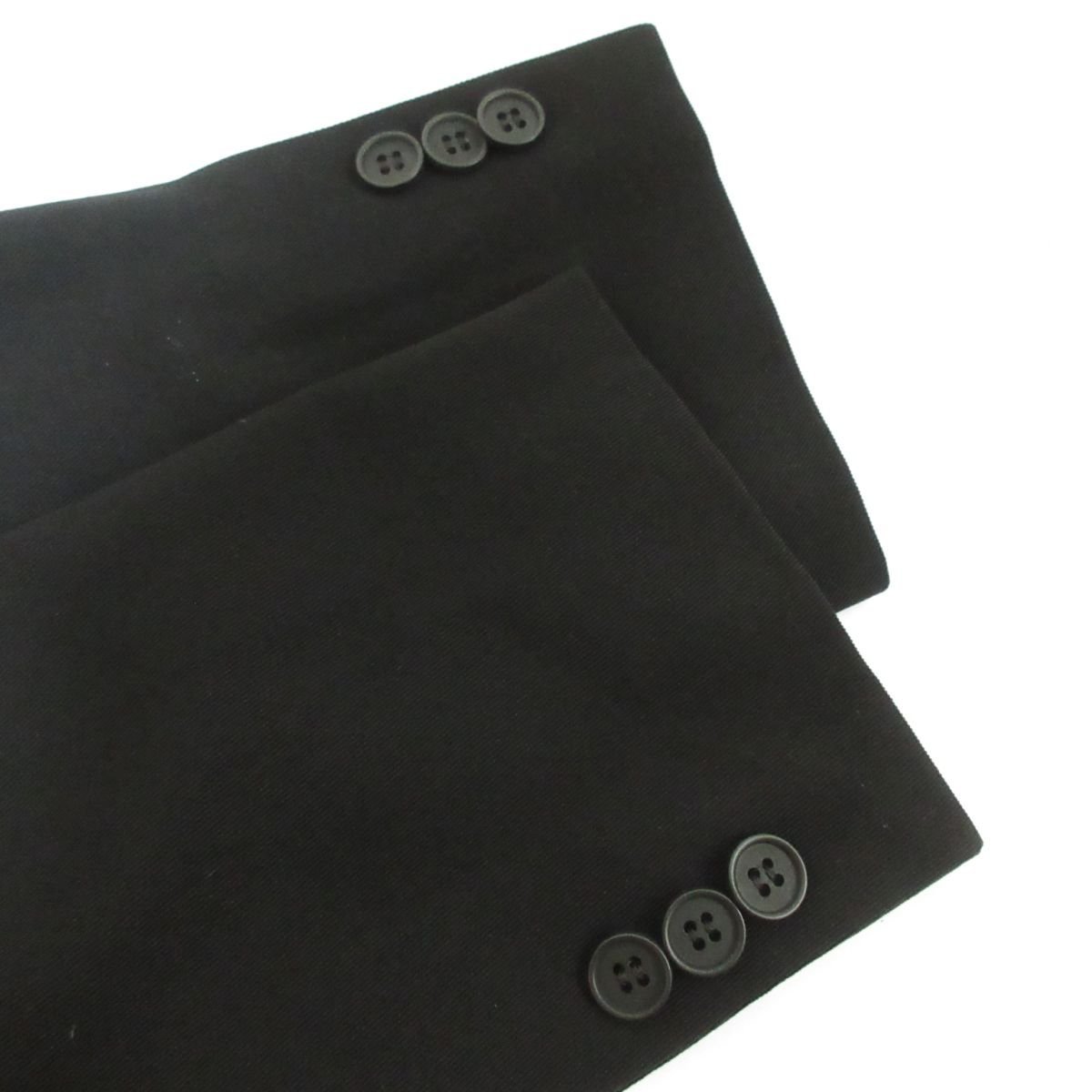 美品 EMPORIO ARMANI エンポリオアルマーニ BRAD LINE ストレッチ シングル 2B テーラードジャケット サイズ48 ブラックの画像5