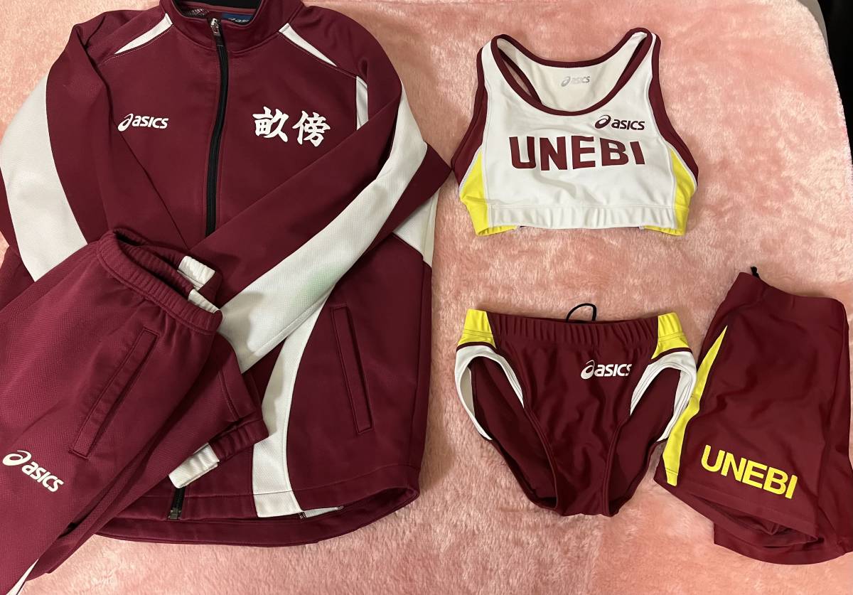 奈良県立畝傍高校 女子陸上部セパレートユニフォーム上下 奈良県立畝傍高校 女子陸上部セパレートユニフォーム上下