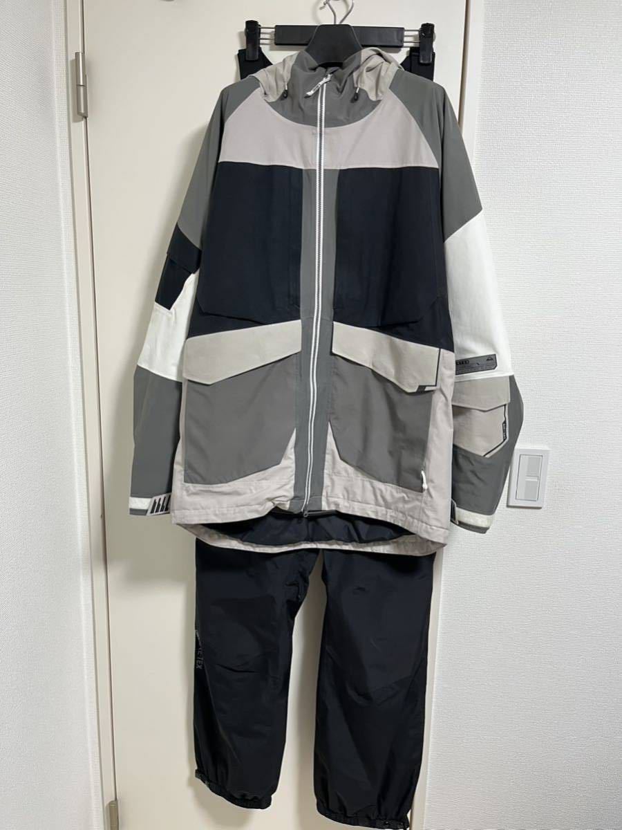 プラチナクーポン対応【上下セット】BURTON GORE-TEX バンシー アノラックジャケットS＆パンツMセット ビーニー＆プロテクター付 