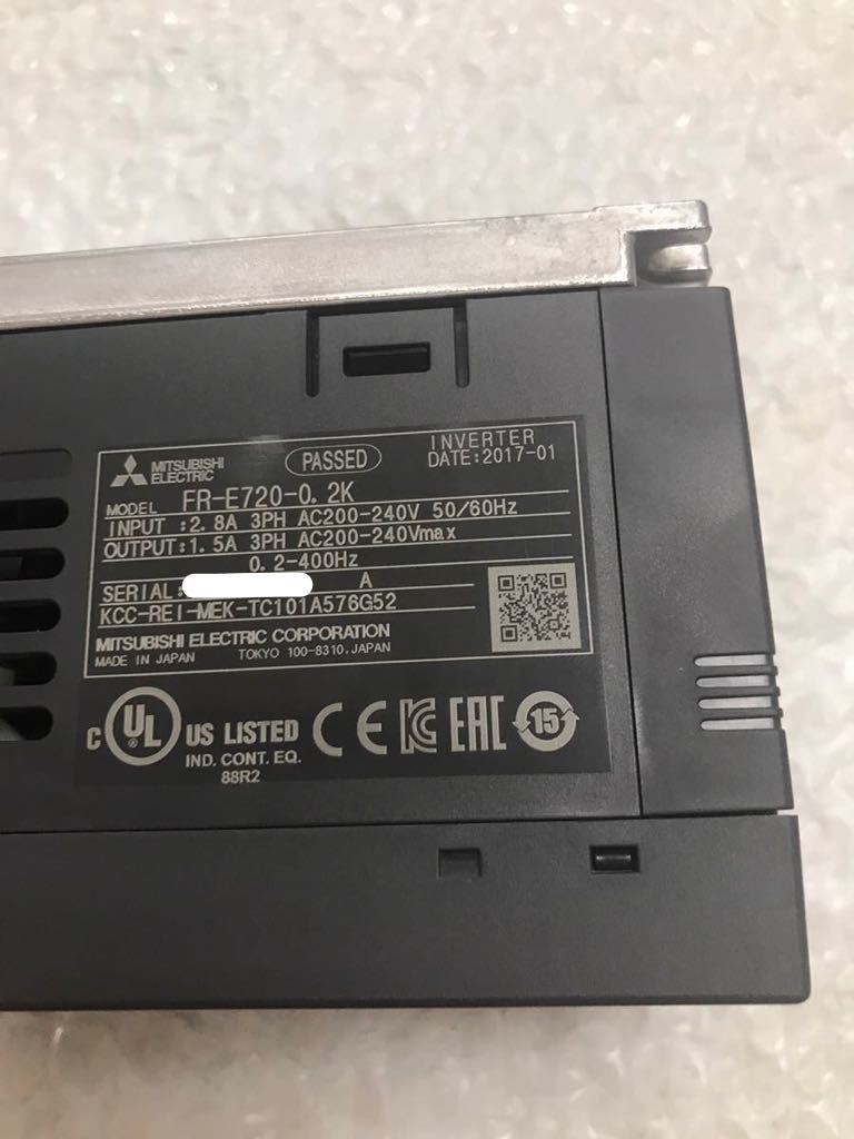 新品無箱未使用三菱電機 MITSUBISHI インバーター FR-E720-0.2K動作保証 [インボイス発行事業者] 2/2_画像5