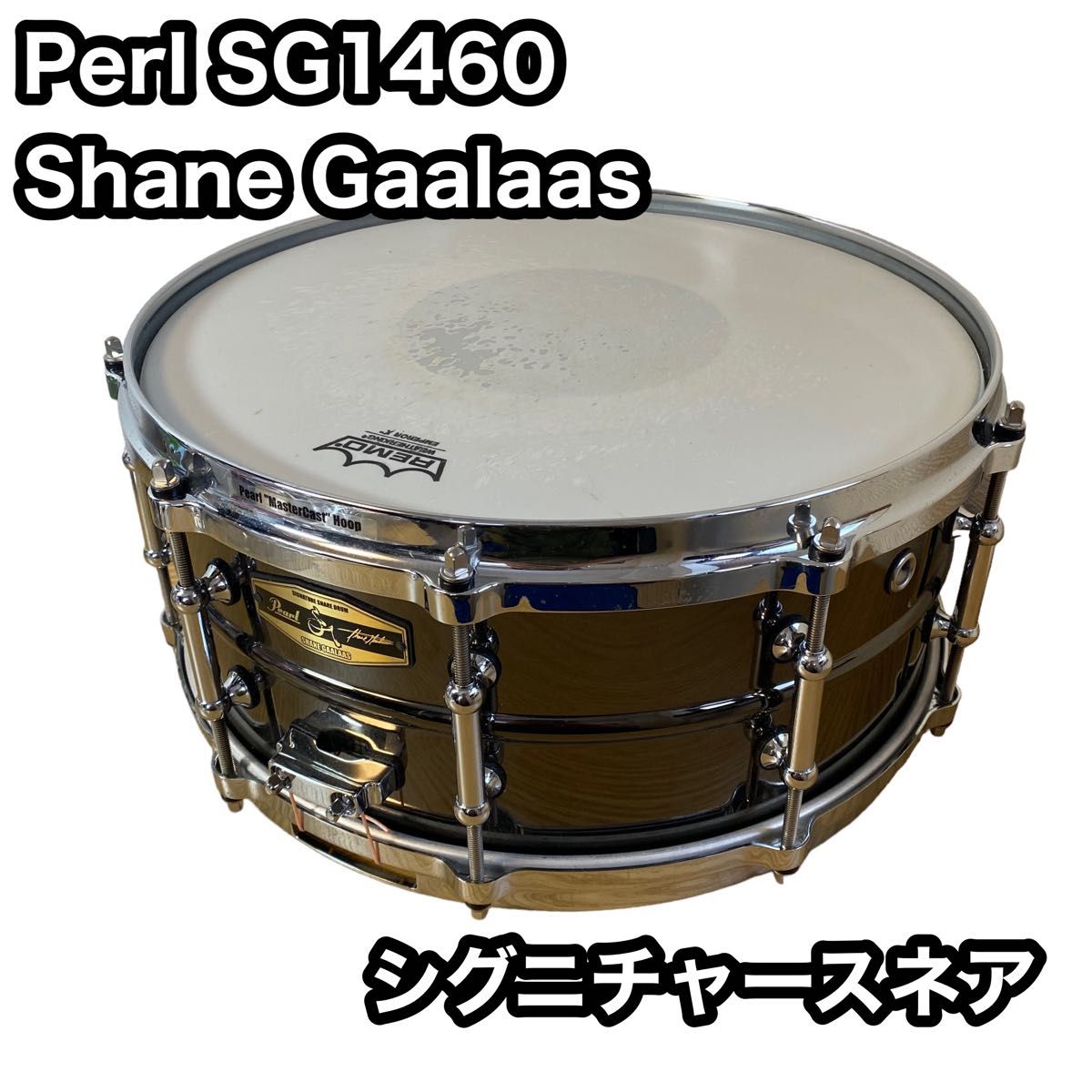 美品　Pearl SG1460 Shane Gaalaas　ソフトケース付き スネアドラム