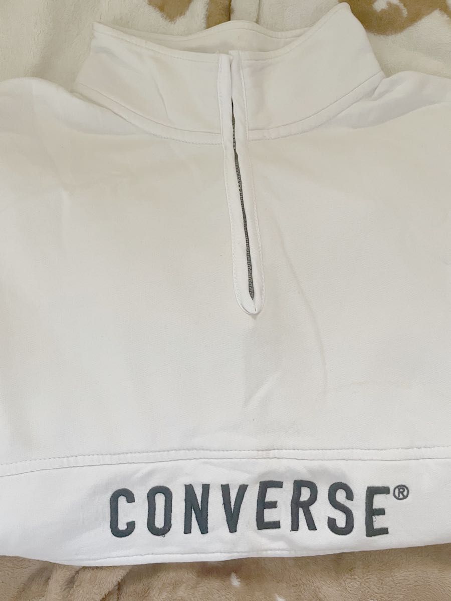 CONVERSE ハーフジップパーカー