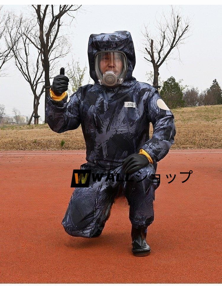 新入荷★スズメ蜂 万全防護服 害虫駆除 つなぎ服 スズメバチ駆除用蜂防護服 プロキット 4つファン付 短靴 木登りやすい 通気性 迷彩タイプ_画像1