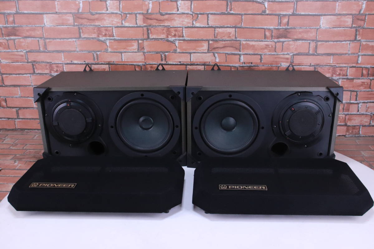 PIONEER パイオニア スピーカー CS-V11 LR 2本セット ペア 中古 カラオケスピーカー 壁掛けor吊り下げ 中古現状品■(Z3031) _画像2