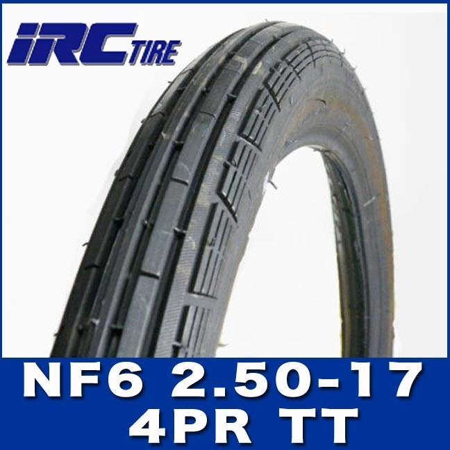 IRC製 タイヤ NF6 2.50-17 4PR TT 純正採用 ホンダ HONDA スーパーカブ90 フロントタイヤ_画像1