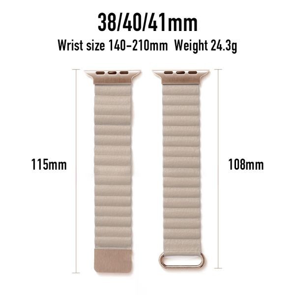 Apple band beige Watch Apple watch leather 42mm