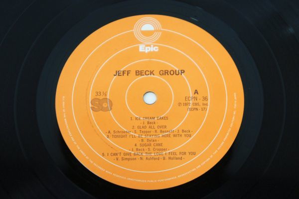 盤質良！国内盤 2枚セット！ Jeff Beck Group / ROUGH AND READY / ジェフ・ベック・グループ ECPN-36 25P298 EPIC「袋交換済」_画像4