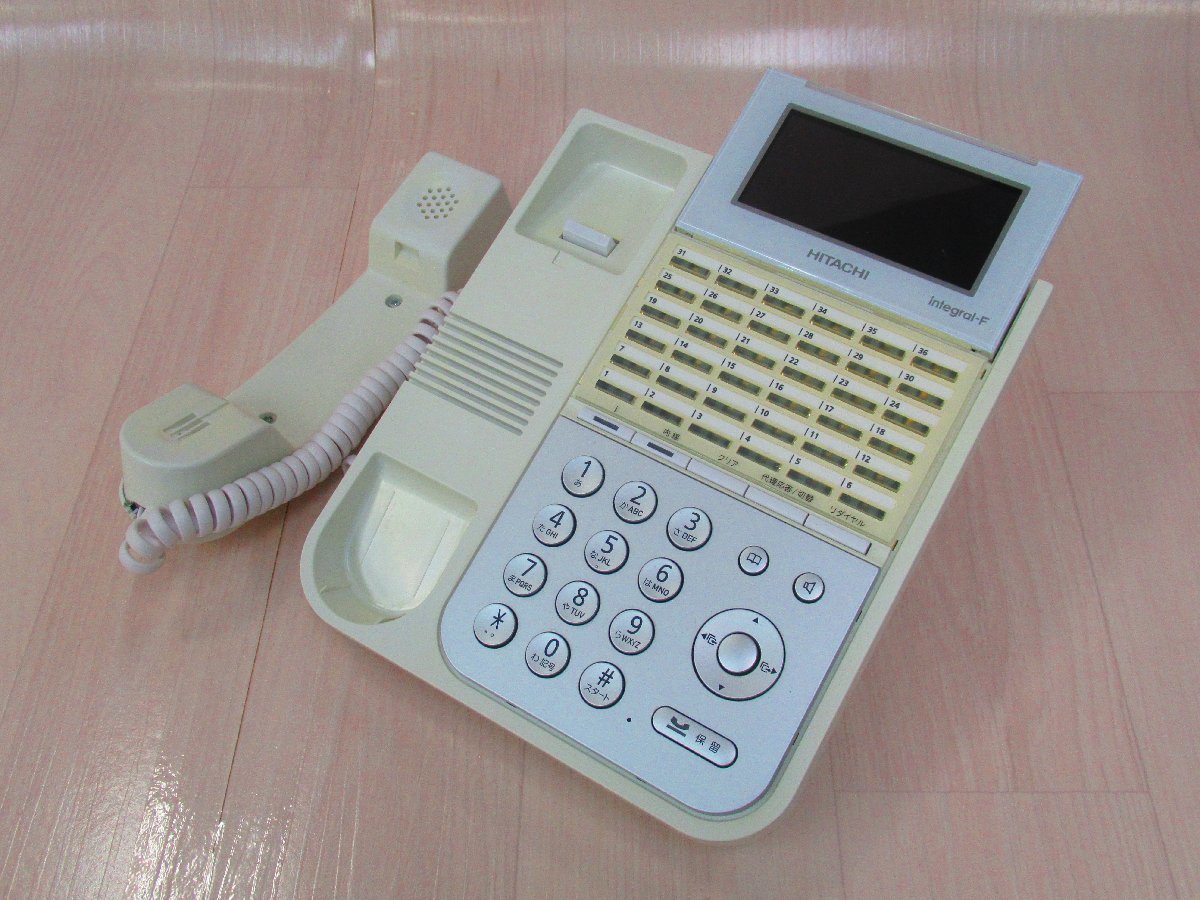 Ω YH 6002 保証有 17年製 日立 HITACHI integral-F 36ボタンIP標準電話機 ET-36iF-IPSDW ・祝10000！取引突破！_画像2