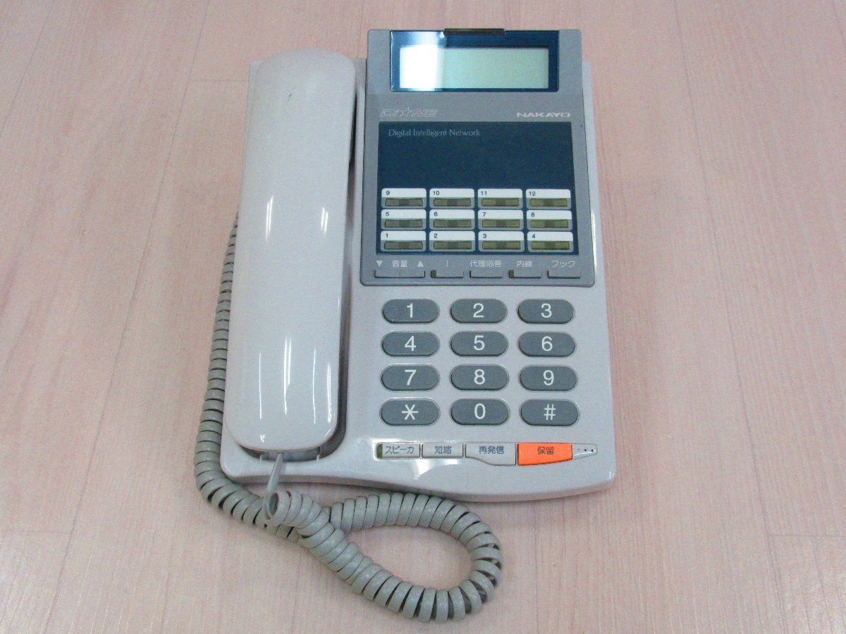 YH 6054 保証有 ナカヨ 12ボタン標準電話機 NYC-12Gi-TELSD 液晶画面OK ・祝 10000取引突破