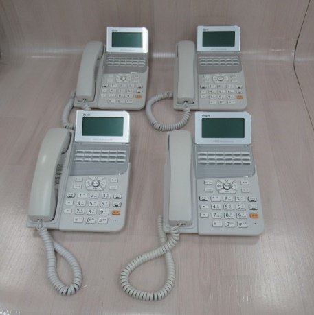 Ω保証有 ZK2 6059) ZX-(18)STEL-(1)(W) 4台 NTT αZX 18ボタンスター標準電話機 中古ビジネスホン 領収書発行可能 ・祝10000取引!! 21年製