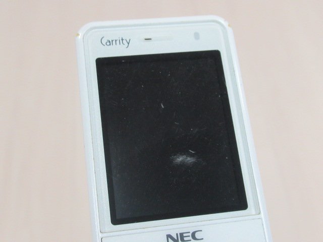 ΩYI 451 o 保証有 15年製 NEC Carrity-NW PS8D-NW コードレス電話機 取説・電池付 初期化済_画像3