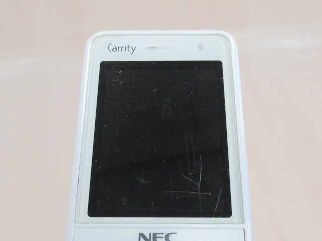 ΩYI 495 o 保証有 13年製 NEC Carrity-NW PS8D-NW コードレス電話機 取説・電池付 初期化済_画像3