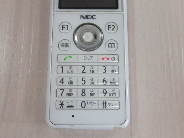 ΩYI 496 o 保証有 15年製 NEC Carrity-NW PS8D-NW コードレス電話機 取説・電池付 初期化済_画像4