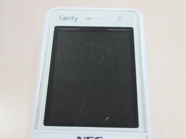 ΩYI 499 o 保証有 19年製 NEC Carrity-NW PS8D-NW コードレス電話機 取説・電池付 初期化済_画像3