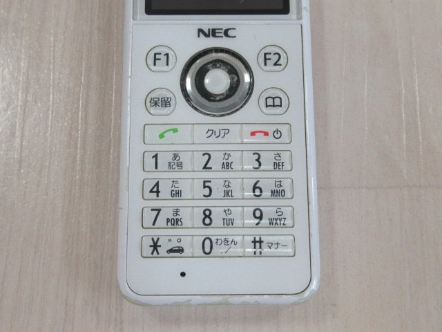 ΩYI 499 o 保証有 19年製 NEC Carrity-NW PS8D-NW コードレス電話機 取説・電池付 初期化済_画像4