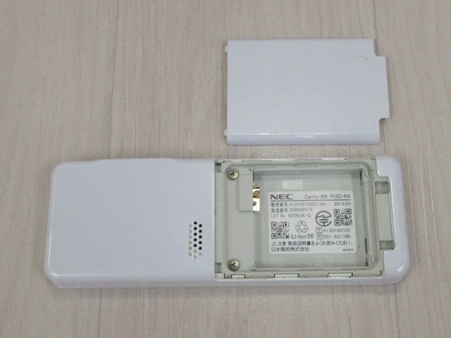 ΩYI 500 o 保証有 19年製 NEC Carrity-NW PS8D-NW コードレス電話機 取説・電池付 初期化済_画像7