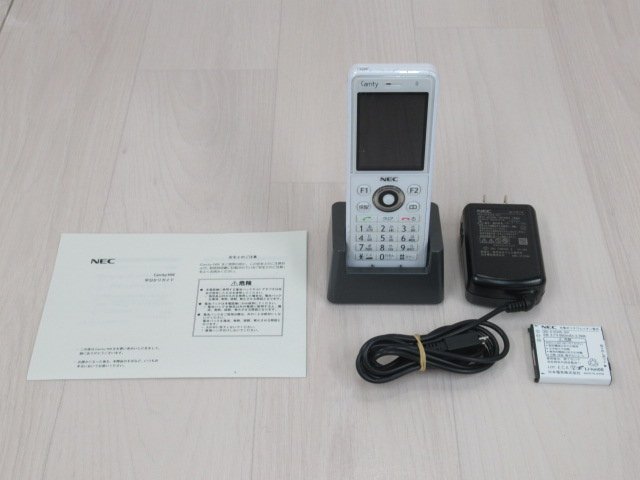 ΩYI 500 o 保証有 19年製 NEC Carrity-NW PS8D-NW コードレス電話機 取説・電池付 初期化済_画像1