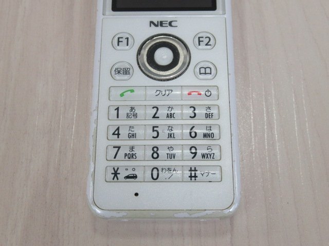 ΩYI 500 o 保証有 19年製 NEC Carrity-NW PS8D-NW コードレス電話機 取説・電池付 初期化済_画像4