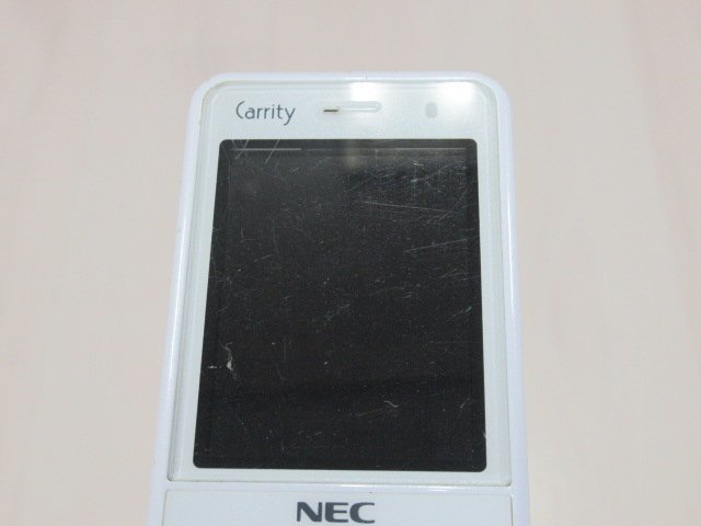 ΩYI 500 o 保証有 19年製 NEC Carrity-NW PS8D-NW コードレス電話機 取説・電池付 初期化済_画像3