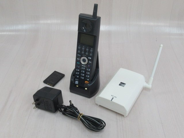 ΩYI 532 o 保証有 サクサ SAXA PLATIAⅡ コードレス電話機 WS805(K) 電池付 動作OK ・祝10000！取引突破！