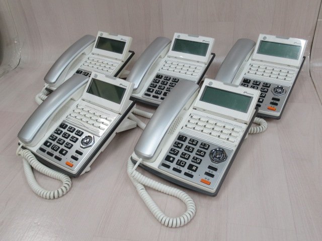 ΩZV3 541 o 保証有 MKT/ARC-18DKHF/P-W 14年製 IP OFFICE 18ボタン多機能電話機 5台セット_画像1