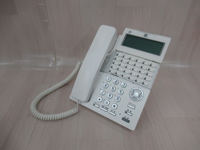 Ω guarantee have ZK1 6255) TD820(W) 2 pcs Saxa Saxa PLATIAⅡ 30 button standard telephone machine used business ho n receipt issue possibility including in a package possible 20 year made clean 