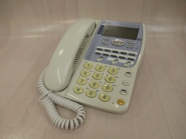 大切な Ω ZP2 13634※保証有 NTT AX-BTEL(1)(W) 標準電話機 動作OK・祝