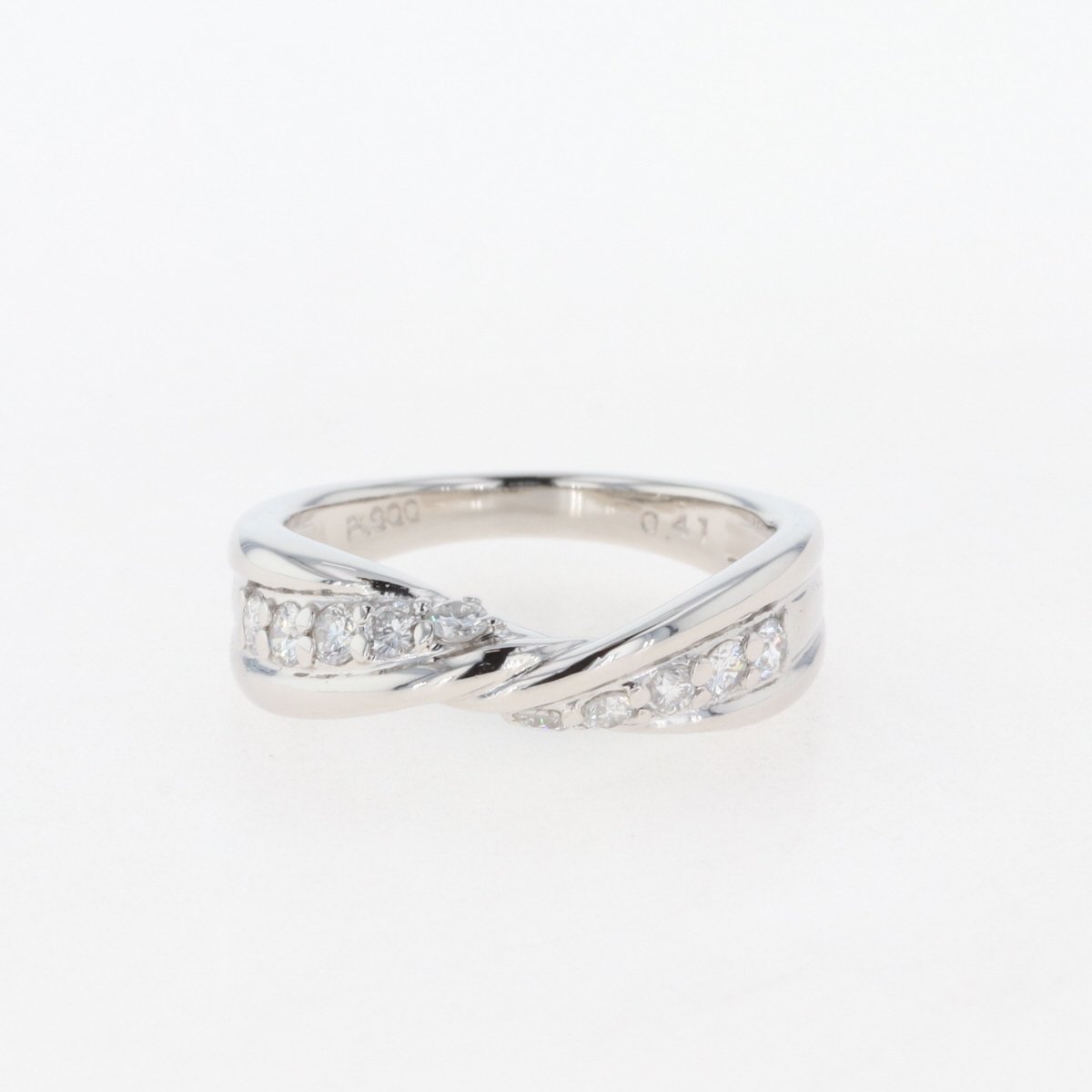 メレダイヤ デザインリング プラチナ 指輪 リング 11.5号 Pt900 ダイヤモンド レディースのサムネイル